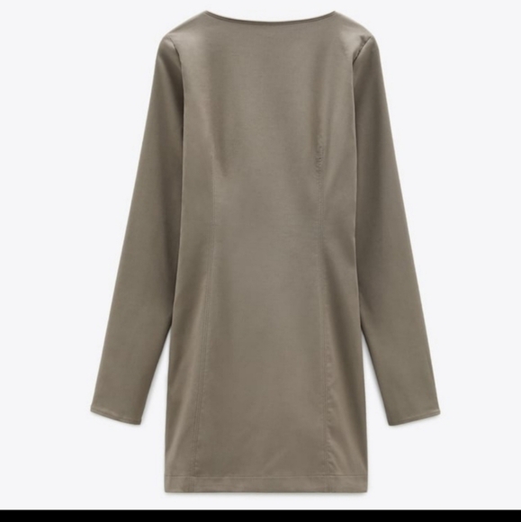 Zara SWEETHEART NECKLINE DRESS - Picture 7 of 7